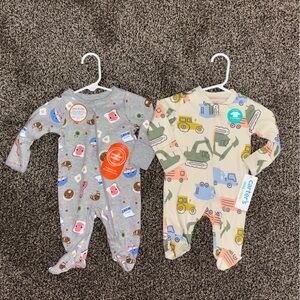 NWT Carter’s & Wonder Nation Newborn One Piece Sleepers Footies Fun Cute Design